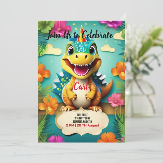 恐竜 招待状 (スタンド正面)