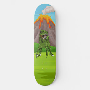 恐竜 火山 先史時代 スケートボード