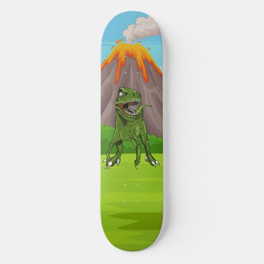 恐竜 火山 先史時代 スケートボード (正面)
