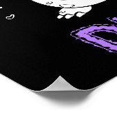 恐竜 – 白黒でスケッチされた芸術動物 ポスター (角)