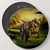 恐竜 缶バッジ (正面&裏面)