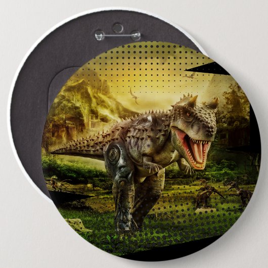 恐竜 缶バッジ (正面&裏面)