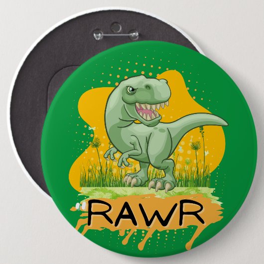 恐竜 缶バッジ (正面&裏面)