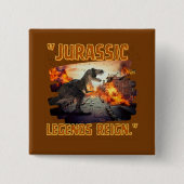 恐竜 缶バッジ (正面)