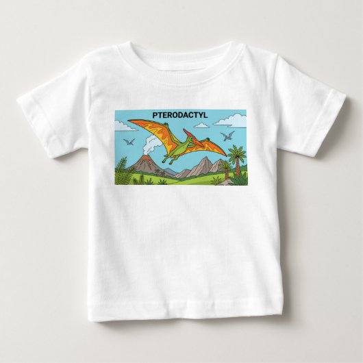恐竜 翼竜 ベビーTシャツ (正面)
