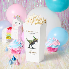 恐竜 誕生日 テーマ 3匹のティラノサウルス 男の子のパーティー フェイバーボックス