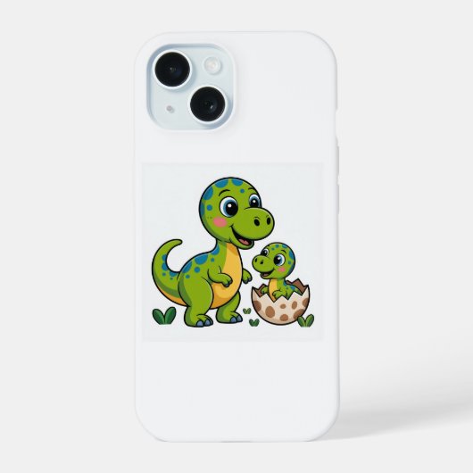 恐竜 iPhone 15ケース (裏面)
