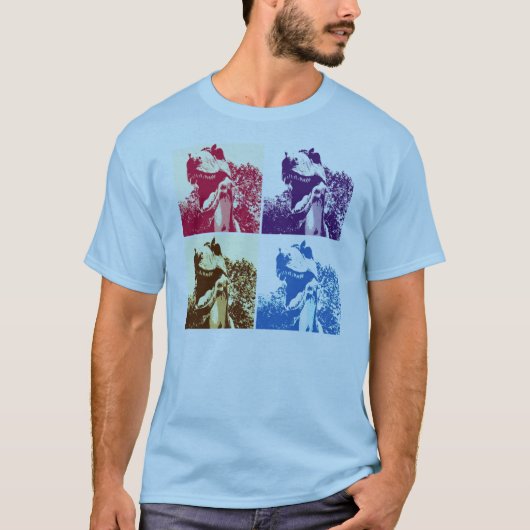 恐竜 T-Rex ポップアート Tシャツ (正面)