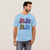 恐竜 T-Rex ポップアート Tシャツ (正面フル)