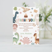 恐竜 T-Rex 男の子 誕生日 ありがとう カード (スタンド正面)