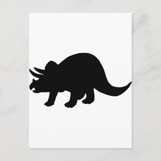 恐竜 – Triceratops ポストカード (正面)