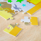 恐竜AからZのアルファベットのあなたのABCを学んで下さい ジグソーパズル (側面)