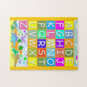 恐竜AからZのアルファベットのあなたのABCを学んで下さい ジグソーパズル (横)