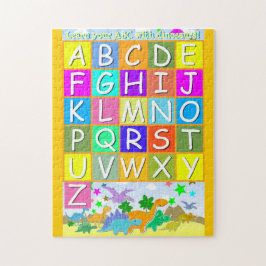 恐竜AからZのアルファベットのあなたのABCを学んで下さい ジグソーパズル