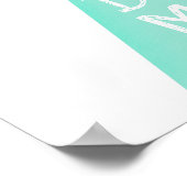 恐竜Dinoダニ誕生日パーティーウェルカムサイン ポスター (角)