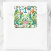 恐竜Dino 1st誕生日パーティー スクエアシール (バッグ)