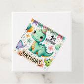 恐竜Dino 1st誕生日パーティー フェイバータグ (インサイチュ)