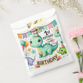 恐竜Dino 1st誕生日パーティー フェイバーバッグ (封をした状態)