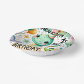 恐竜Dino 1st誕生日パーティー ペーパーボウル (傾斜あり)