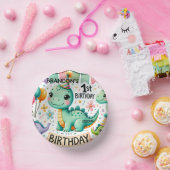恐竜Dino 1st誕生日パーティー ペーパーボウル (パーティー)