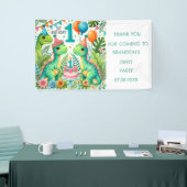 恐竜Dino 1st誕生日パーティー 横断幕 (トレードショー)