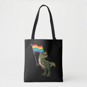 恐竜LGBTゲイレズビアントランスジェンダーノンバイナリ トートバッグ
