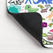 恐竜Montoge マウスパッド (コーナー)