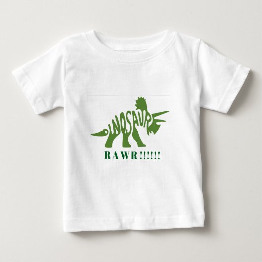 恐竜RAWR!!! ベビーTシャツ (正面)