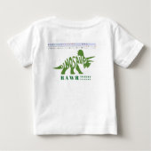 恐竜RAWR!!! ベビーTシャツ (裏面)