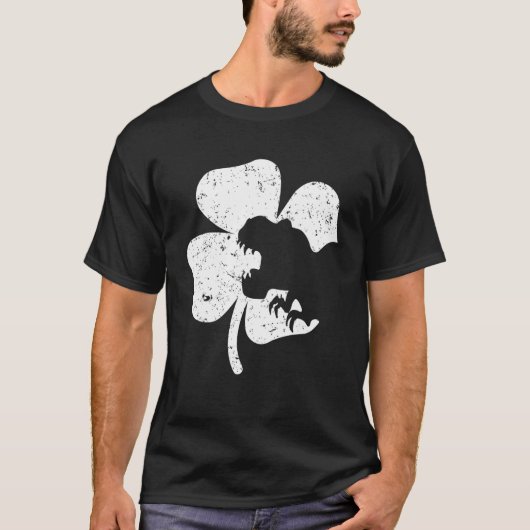 恐竜St patricks dayボーイズ子供たち幼児アイルランドT Tシャツ (正面)