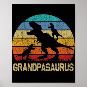 恐竜TじいちゃんレックスGrandpasaurus2 kids ポスター