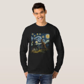 恐竜Tナイトアート古生物学ギフト Tシャツ (正面フル)