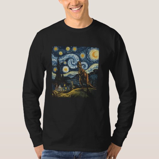 恐竜Tナイトアート古生物学ギフト Tシャツ (正面)