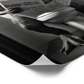 恐竜Tレックスオントイレバスウォールアート ポスター (角)