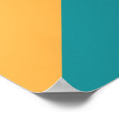 恐竜Tレックスカラフル漫画 ポスター (角)