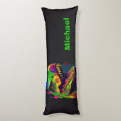 恐竜Tレックスキッズカワイイ抱き枕 ボディピロー (裏面 (縦))