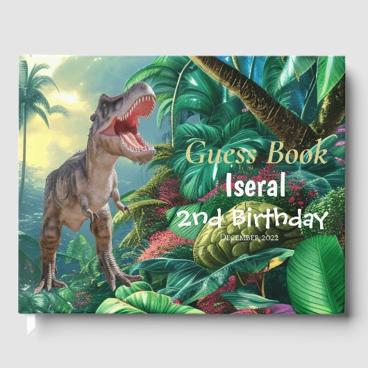 恐竜Tレックスキッズジュラシックワールド ゲストブック (正面)