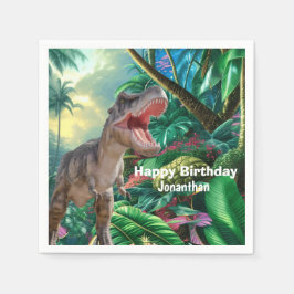 恐竜Tレックスキッズジュラシック世界 スタンダードカクテルナプキン