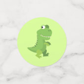 恐竜Tレックスキッズ1st誕生日Dinoパーティー コンフェッティ (スモール正面)