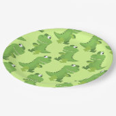 恐竜Tレックスキッズ1st誕生日Dinoパーティー ペーパープレート (アングル)