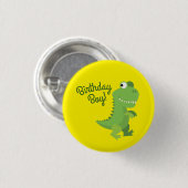 恐竜Tレックスキッズ1st誕生日Dinoパーティー 缶バッジ (正面&裏面)