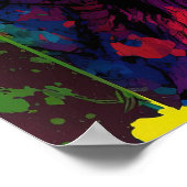 恐竜Tレックスグリーンジュラシック ポスター (角)