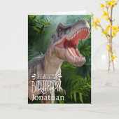 恐竜Tレックスジャングルジュラシックワールド カード (黄色い花)
