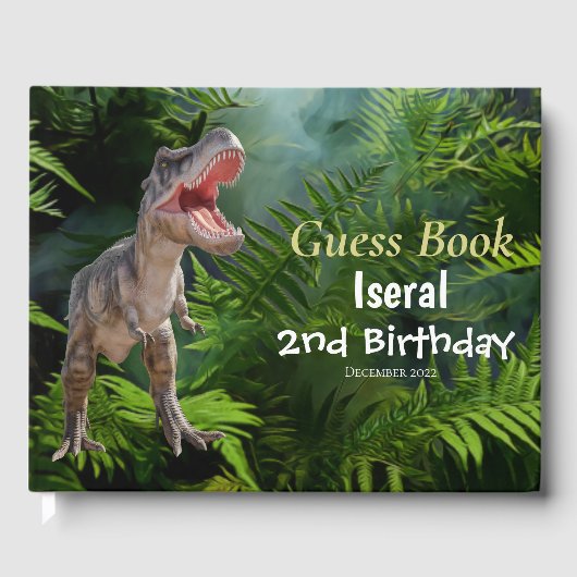 恐竜Tレックスジャングルジュラシックワールド ゲストブック (正面)