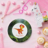 恐竜Tレックスジャングルパーティー ペーパープレート (パーティー)