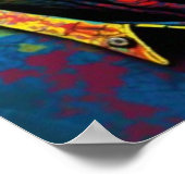 恐竜Tレックスジャングルモダンキッズポスター ポスター (角)