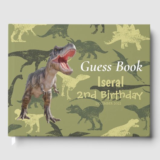 恐竜Tレックスジュラシックワールド ゲストブック (正面)