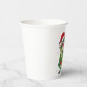 恐竜TレックスツリークリスマスセータークリスマスペットDin 紙コップ (右)