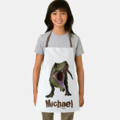 恐竜Tレックスティラノサウルスパーソナライズされたジュラ エプロン (インサイチュ)