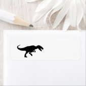 恐竜Tレックスティラノサウルスレックスブラックシルエット ラベル (インサイチュ)